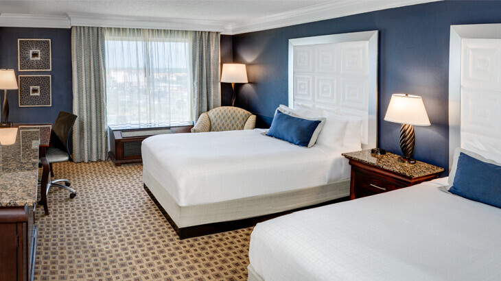 Spacious, Two Double Bed Accommodations